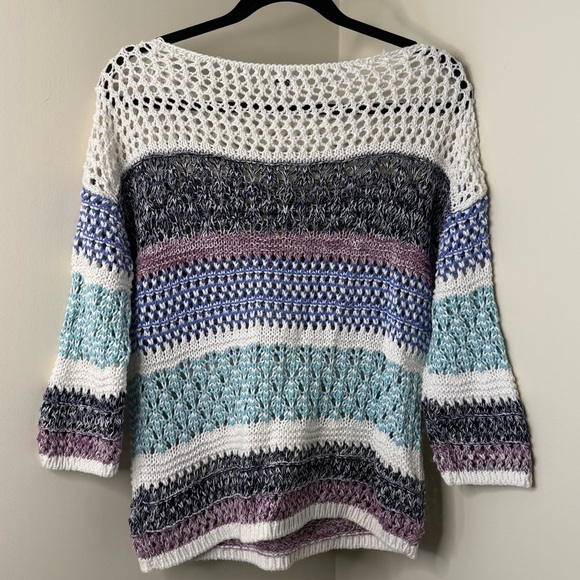 Multicolor Striped Kismet Knit Sweater | Fall Wardrobe Staple, Winter Layer - Picture 3 of 6